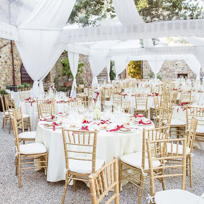 Welcome dinner at an Indian destination wedding