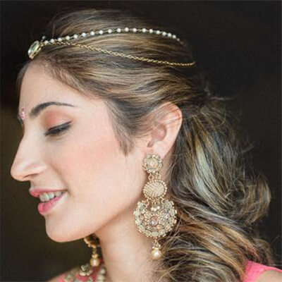 Mehndi celebration at an Indian wedding