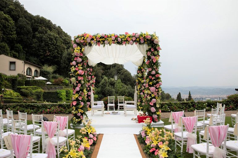Mandap For Indian Wedding In Italy 14